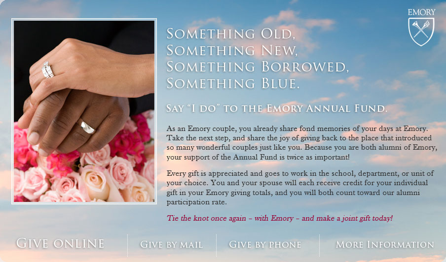 A message for all Emory couples
