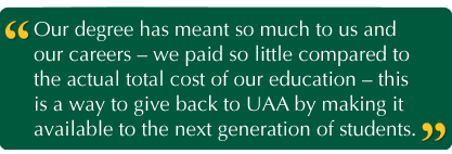 Our degree has meant so much to us & our careers - we paid so little compared to the actual total cost of our education